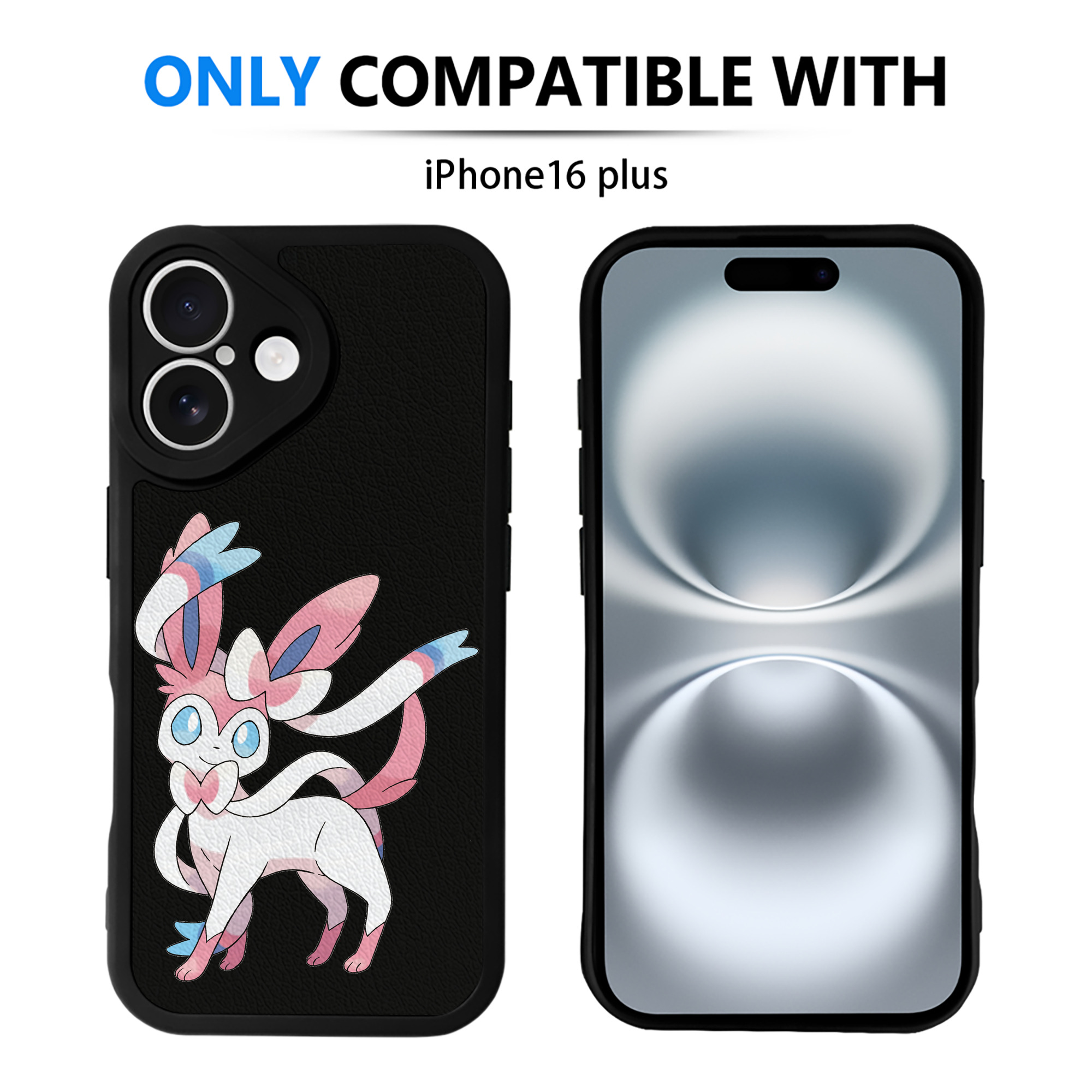 （画像用） ポケットモンスター Pokémon 【iPhone 16シリーズ対応】シリコンスマホケース（レザー調） 材質：シリコン
